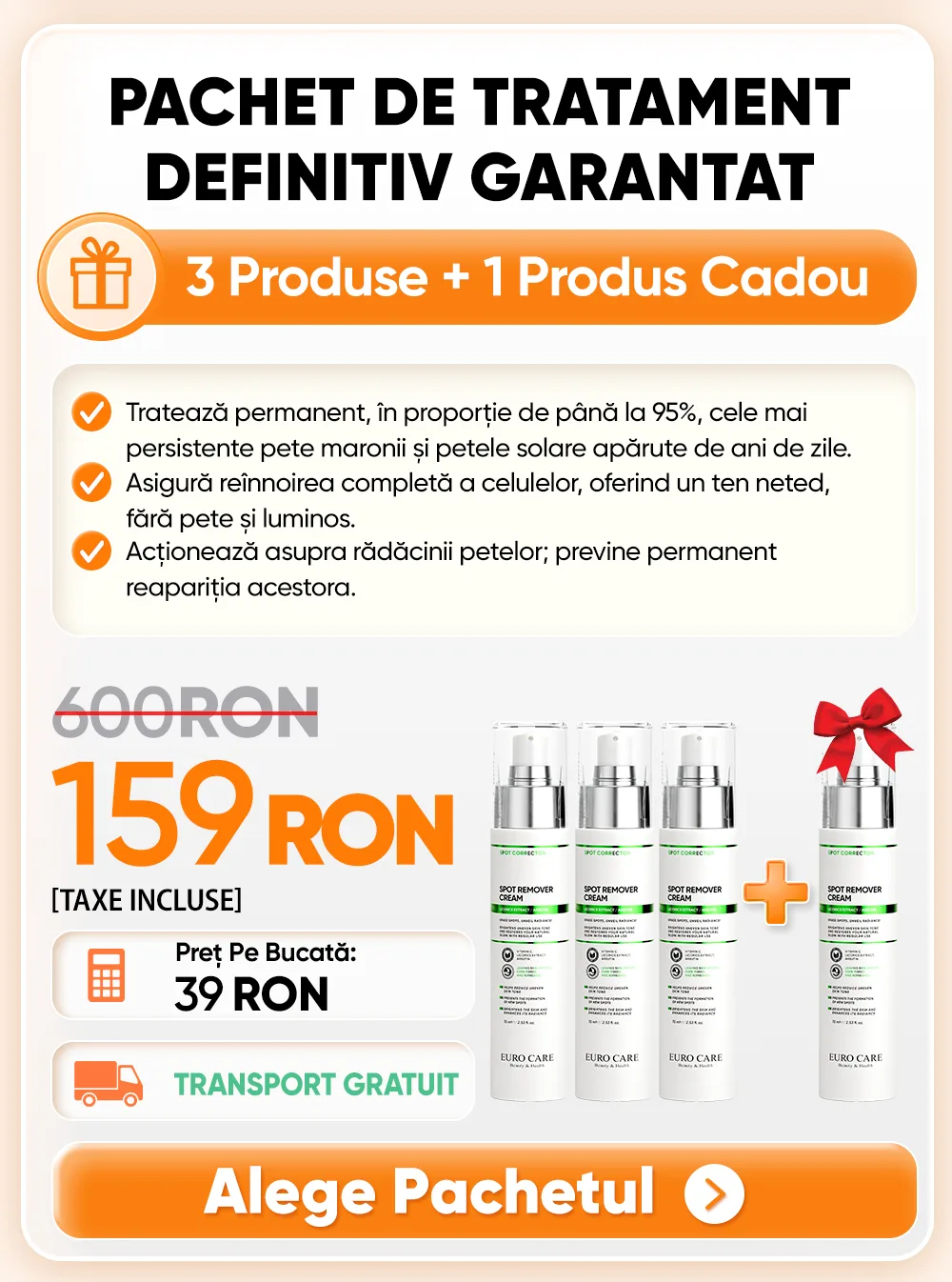 4 x Euro Care Spot Cream